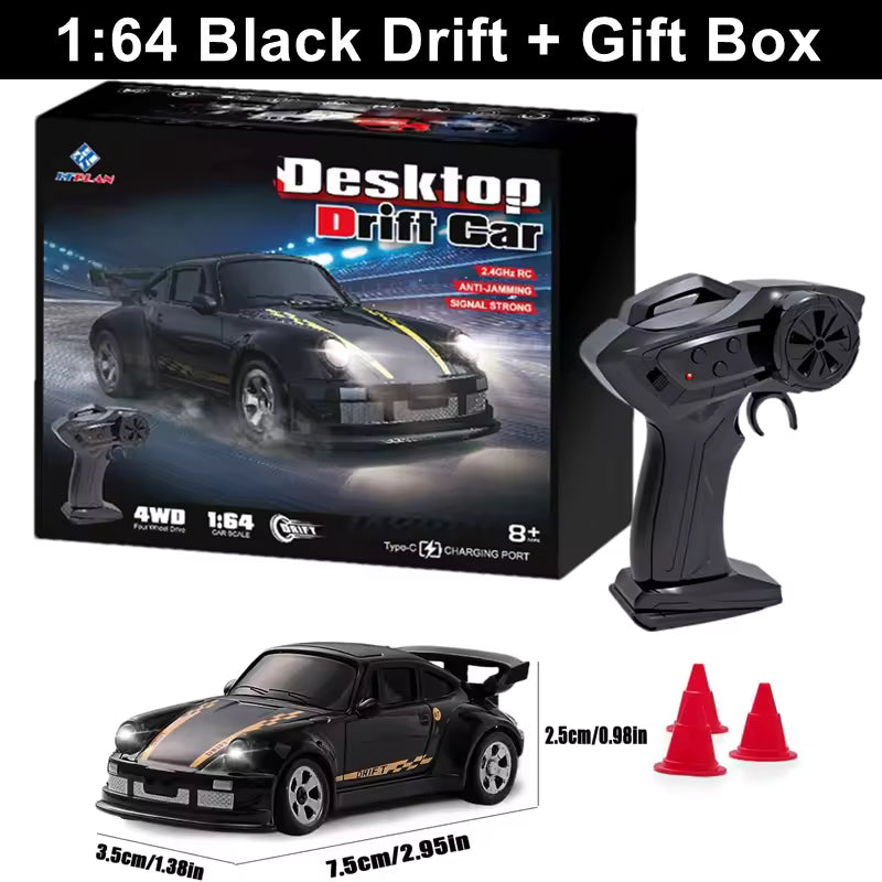1/64 2,4G High speed Drift Rc Auto 4WD Fernbedienung Auto Allradantrieb Funkgesteuert Mini RTR Racing Modell junge Spielzeug Geschenk