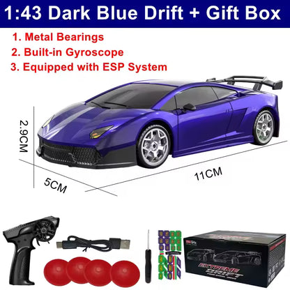 1/64 2,4G High speed Drift Rc Auto 4WD Fernbedienung Auto Allradantrieb Funkgesteuert Mini RTR Racing Modell junge Spielzeug Geschenk