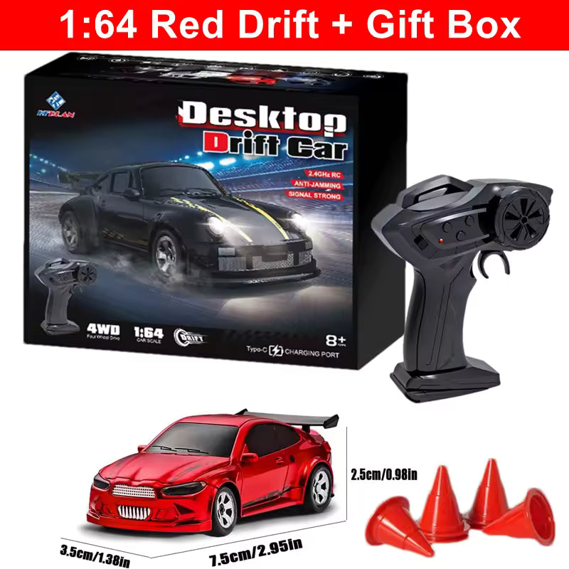 1/64 2,4G High speed Drift Rc Auto 4WD Fernbedienung Auto Allradantrieb Funkgesteuert Mini RTR Racing Modell junge Spielzeug Geschenk