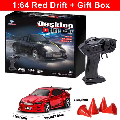 1/64 2,4G High speed Drift Rc Auto 4WD Fernbedienung Auto Allradantrieb Funkgesteuert Mini RTR Racing Modell junge Spielzeug Geschenk